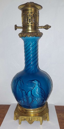 Lampe huile bleu theodore - bleu,