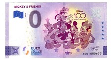 ETATS-UNIS USA  ZERO EURO 0 MICKEY & FRIENDS DISNEY 2023 - 2 100 YEARS OF WONDER
