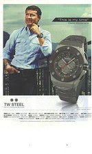 PUBLICITE ADVERTISING 2011  TW STEEL montre portée par DAVID COULTHARD