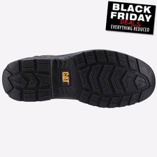 Caterpillar Striver S3 Chaussures De Sécurité En Cuir Pour Hommes Basses Noires