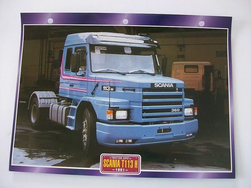 Carte fiche camion tracteur - carte,