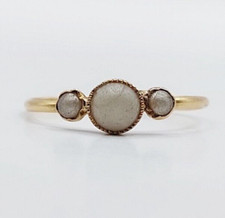 Bague art nouveau or 18k