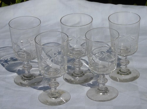 Lot verres vin blanc - 5,