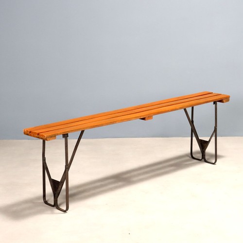 Banc vintage hêtre teinté - banc,