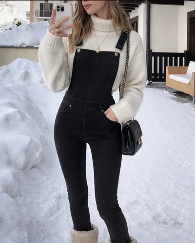 Salopette slim noire cheap - salopette,