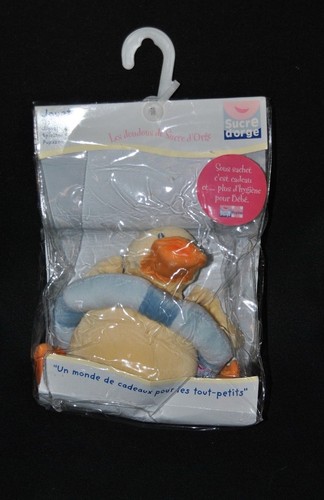 Peluche doudou canard jaune