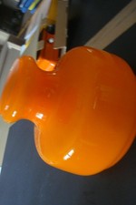 Globe Orange en verre pour