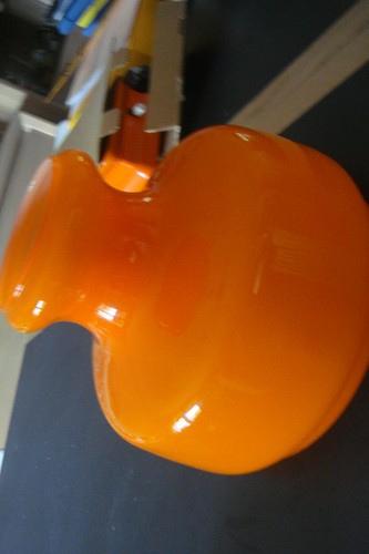 Globe orange verre pour - globe,
