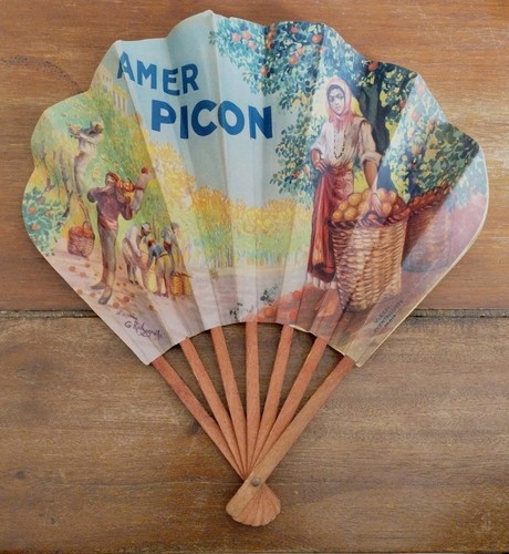 éventail ancien publicitaire - ancien, publicitaire-
