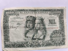 BILLET de BANQUE D'ESPAGNE 1000 PESETAS  du 29-11-1957 TTB 109105934