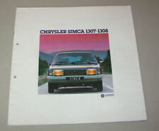 Prospectus / Brochure Chrysler