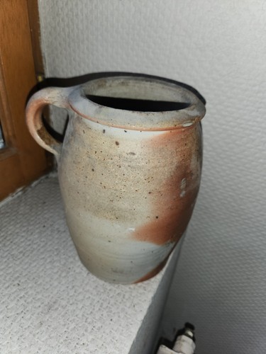 Ancien pot grès - ancien, bicolore