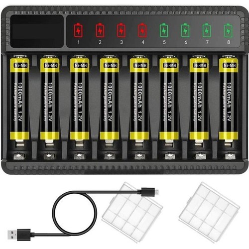 Chargeur piles aaa - de,