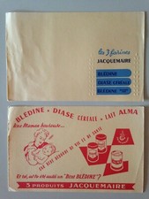 LOT 2 ANCIENS BUVARDS BLEDINE DIASE CEREALE - LAIT ALMA / PRODUITS JACQUEMAIRE