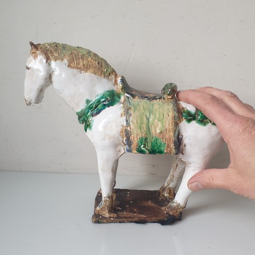 Sculpture cheval terre cuite - sculpture,