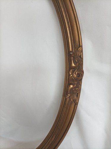 Grand cadre ovale - ancien, en
