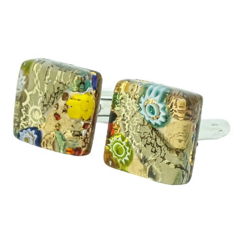 Boutons manchette verre - boutons,