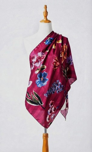 Foulard femme vintage carré - foulard,