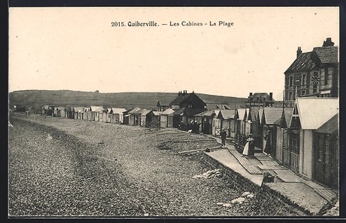 Cpa quiberville les cabines - cpa,