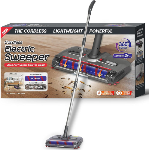 Swivel cordless sweeper floor - cordless, sweeper,floor