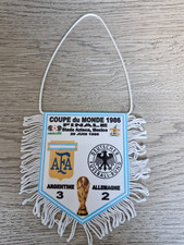 Fanion Pennant Wimpel Finale Coupe du MONDE 1986 ARGENTINA  - DEUTSCHLAND ALLEMA