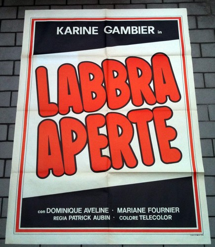 Labbra aperte manifesto poster - labbra,