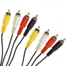 Cable RCA 1,2 m 4 rca mâle