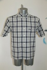 chemise manches courtes à carreaux bleu Timberland taille M parfait état