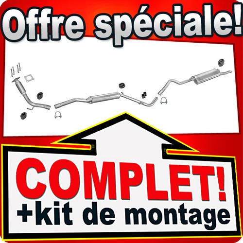 échappement pour caddy ii - vw,