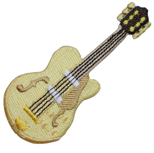 Electric guitar applique patch - guitar,