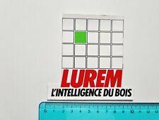 Autocollant Lurem Intelligence Du Bois Timbre Vintage 80s Original