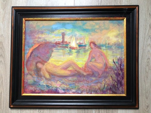 Beau pastel femmes - , fauviste