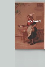 Chromo métiers Enfant : LA MARCHANDE DE POISSONS