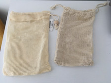 2 sacs filet  à savon ou rangement cosmetique