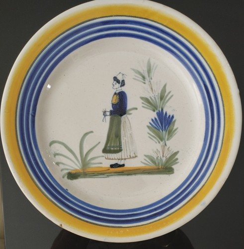 Assiette ancienne faience - assiette,