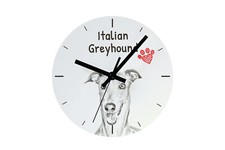 Horloge Éolienne Italienne Avec Une Photo D'Un Chien Art-Dog