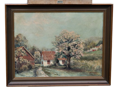 Peinture huile sur - huile, toile