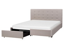 Lit Double 160x200 cm en Tissu