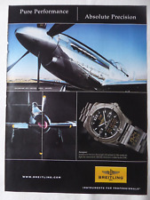 4/2007 PUB MONTRE BREITLING WATCH AEROSPACE RENO P-51 MUSTANG ORIGINAL AD