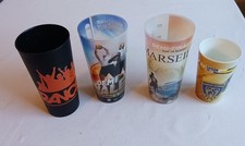 LOT VERRE GOBELET  RUGBY ASM CLERMONT 63 MARSEILLE  BORDEAUX STADE DE FRANCE 75 