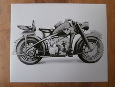 MOTO ZÜNDAPP KS 750 - 1939 - Carte Fiche Illustrée moto