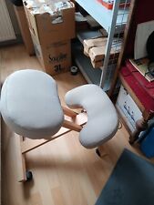 Chaise de bureau ergonomique siège assis-genoux en bois