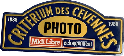 Ancienne plaque criterium - , des