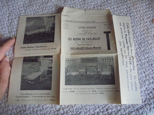 Lettre commerciale les rotins - les,