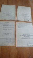 RARE SNCF - LOT 4 PLANS - ORGANISATION BUREAUX - GUICHETS - COMPTOIR -PRESENTOIR