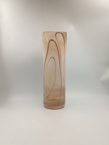 Vase rouleau verre - rouleau, ambré