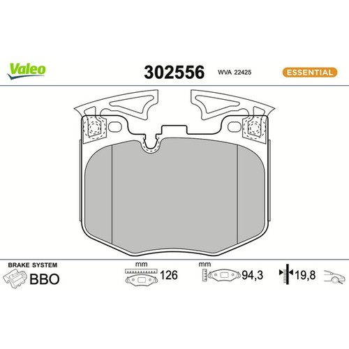 Valeo kit plaquettes - valeo, de