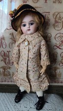 François Gaultier_44cm_POUPEE ANCIENNE biscuit pressé yeux fixes sulfure