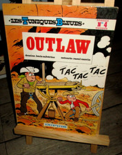 Cauvin & Salvérius-Bd-Tuniques Bleues + Dédicace & Dessin de Cauvin-Outlaw-1977