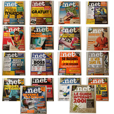 Lot 18 magazines .Net (2000–2003) – Le magazine de l’Internet – anciens numéros